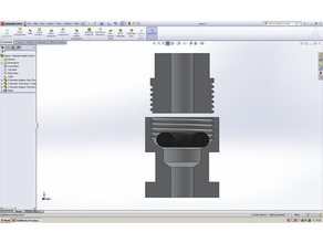bowden adaptor threaded conversion 3d printer parts extruder 3d print model - Mito3D