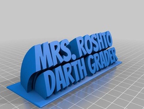 darth grader office su misura 3d print model - Mito3D