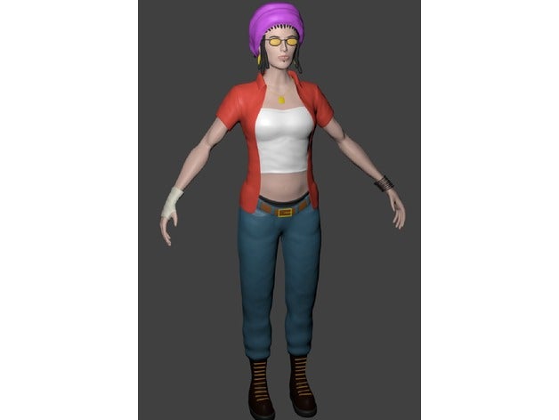 rasta girl high res people blender 3D print model - Mito3D