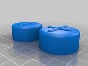 diy battery end-caps 3d print model - Mito3D