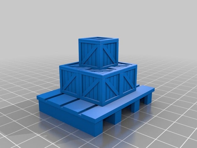 forklift cargo pallets r c vehicles pallet 3D print model - Mito3D