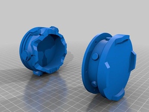 steampunk grenade props costume prop 3d print model - Mito3D