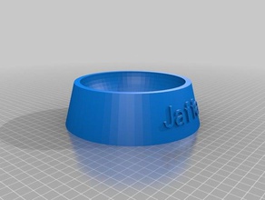my customized fully parametric dog cat food bowl jaffa pets 3d print model - Mito3D