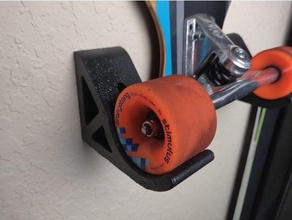 skate suporte de parede 70mm organização longboard monte montagem na 3d print model - Mito3D