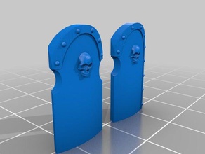 squelette facial jeux ageofsigmar l'âge de sigmar bouclier tombeau les morts-vivants warhammer 3d print model - Mito3D