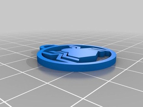 spider man civil war keychain 3d printing 3d print model - Mito3D