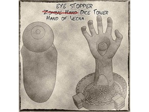 hand vecna dice tower - eye stopper zombie hand dice tower convert toy & game accessories d&d dice dice tower dungeons dragons eye hand vecna pathfinder terrain vecna