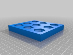 diamond soap mold diy silicone 3d print model - Mito3D
