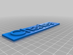 meine angepasste parametrische tag-name Rucksack-Riemen - Zubehör kundengebundene 3d print model - Mito3D