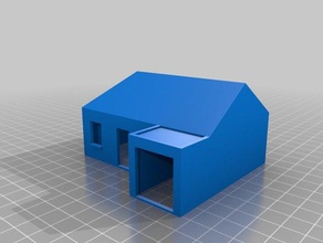 maison 4 buildings & structures architecture ho scale n 3d print model - Mito3D