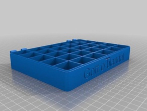 küçük özel menteşeli kutumu v2 organizasyon özelleştirilmiş 3d print model - Mito3D