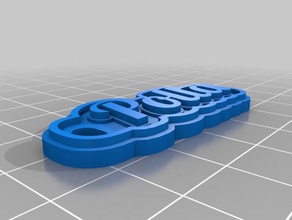 polla Schlüsselanhänger kundengebundene 3d print model - Mito3D