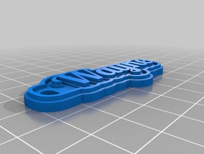 wayne Schlüsselanhänger kundengebundene 3d print model - Mito3D