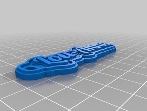 lou-anne Anahtarlık özelleştirilmiş 3d print model - Mito3D