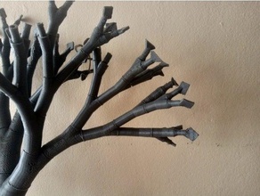 albero kit extra oggetti di scena base foglie 3d print model - Mito3D