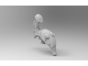 brujo titan estilo de la cabeza el fantasma modelo robots aeldari eldar phantom warhammer 40k 3d print model - Mito3D