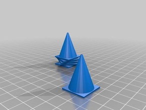 cônes de signalisation l'art des outils cône du trafic 3d print model - Mito3D