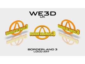 borderlands 3 - logotipo de arte 3d print model - Mito3D