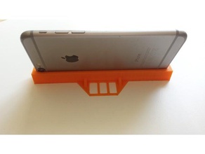 iphone 6 original horizontal stand montagem do traço telefone celular iphone6 3d print model - Mito3D