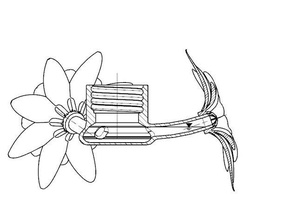 el colibrí de la mariposa del alimentador botella al aire libre y jardín 3d print model - Mito3D