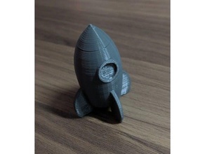mini cartoon rocket ship models miniature 3d print model - Mito3D