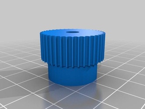 my customized parametric pulley - gt2 2mm 108201901 20 2 3d printer parts 3d print model - Mito3D