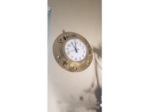 porthole clock decor 3d print model - Mito3D