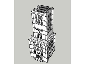 adeptus titanicus edifício6 - intacta jogos 3d print model - Mito3D