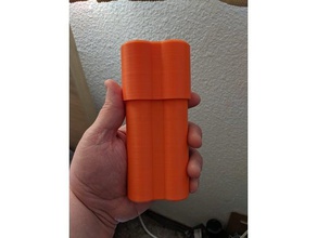 Doppel-cigar tube Container Zigarre Zigarre-Inhaber container 3d print model - Mito3D