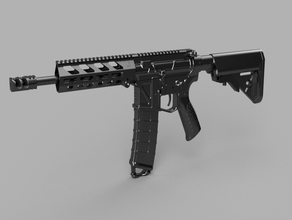 ar15 airsoft aeg gövde kiti v24 güncelleştirin 240819 revize etti mekanik oyuncaklar silah şanzıman m4 3d print model - Mito3D
