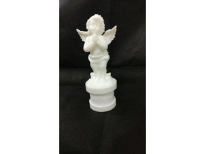 praying angel base creatures 3d print model - Mito3D