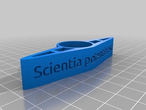 libro el anillo de 20 - scientia potentia est conocimiento potencia hobby 3d print model - Mito3D