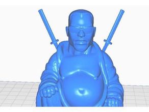 Klinge buddha w Schwertern Film-Sammlung Skulpturen Film remix Vampir 3d print model - Mito3D