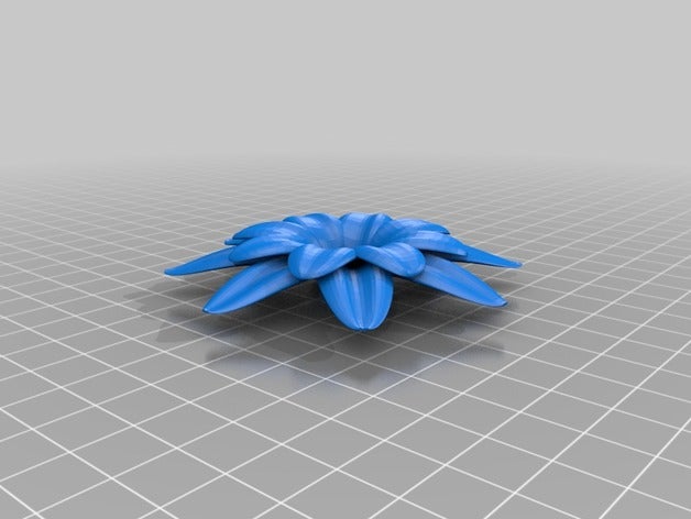 de la fleur décor 3D print model - Mito3D