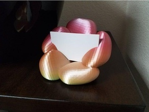hibiscus de negocios titular la tarjeta oficina visita flor 3d print model - Mito3D