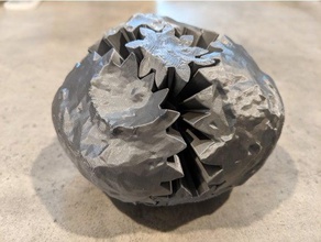 psiche ingranaggi fisica & astronomia asteroide asu la nasa openscad pianeta planetoide missione 3d print model - Mito3D