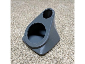speaker cabinet enclosure three inch one speakers audio 3 midrange angle angled box mount stereo surround sound tweeter 3d print model - Mito3D