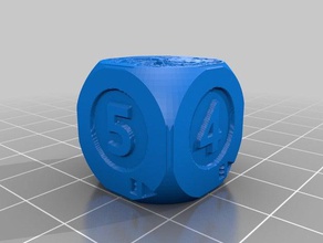 my customized ludochons dice1 dice 3d print model - Mito3D