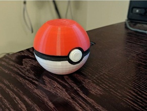 vase-mode pokeball opens like plastic easter egg toys & games pokemon spiral vase mod mode 3d print model - Mito3D