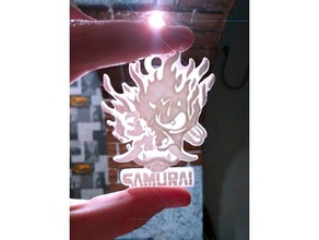cyberpunk 2077 samurai-Anhänger Mode keychain logo Anhänger samurai 3d print model - Mito3D