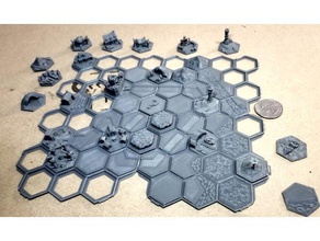 hex quest world mapping system +update 1 toy & game accessories castle d&d dnd mini miniature tiles dungeon master expandable farm grid hexagon kingmaker landscape map maps scenery overworld pathfinder wizard tower worldbuilding 3d print model - Mito3D