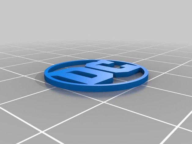 dc Comics logo Kunst 3D print model - Mito3D