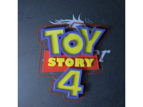 toy story 4 emblema Arte en 2d buzz lightyear multicolor impresión 3d de juguete toystory woody 3d print model - Mito3D