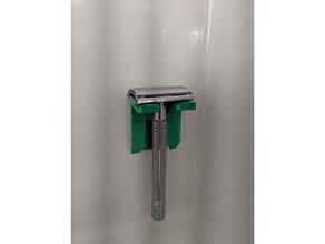 safety razor holder hanger bathroom shelf 3d print model - Mito3D