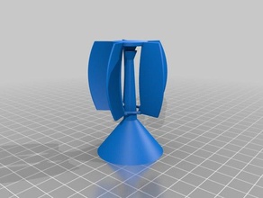 mini rüzgar heykel açık ve bahçe 3d print model - Mito3D
