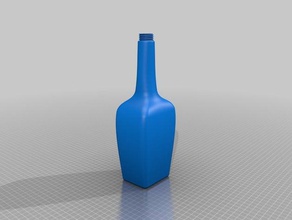 bottiglia di whiskey La stampa 3d Stampante la vetro 3d print model - Mito3D