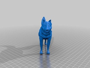 wolf animaux 3d print model - Mito3D