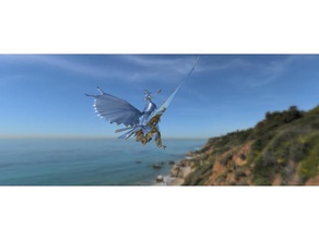 assistant d'équitation grand aigle les créatures 3d print model - Mito3D