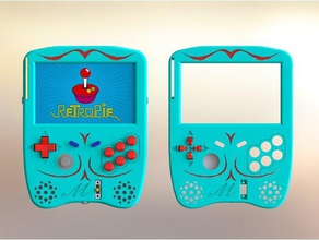 retropicca de l'électronique d'arcade gameboy raspberry pi retrogaming retropie cas arcade rétro 3d print model - Mito3D