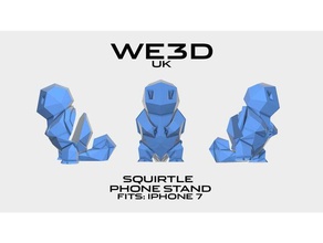 squirtle - iphone 7 stand telefono cellulare 3d print model - Mito3D